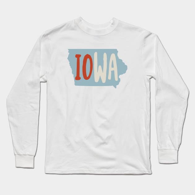 State of Iowa Long Sleeve T-Shirt by whyitsme